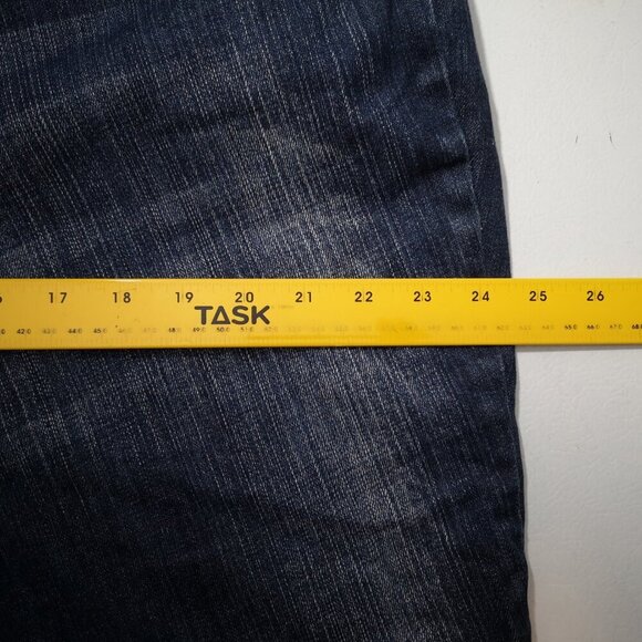 Zana Di Fashion Bug Ladies Size 22 Dark Wash Straight Leg Blue Jeans - Picture 10 of 12